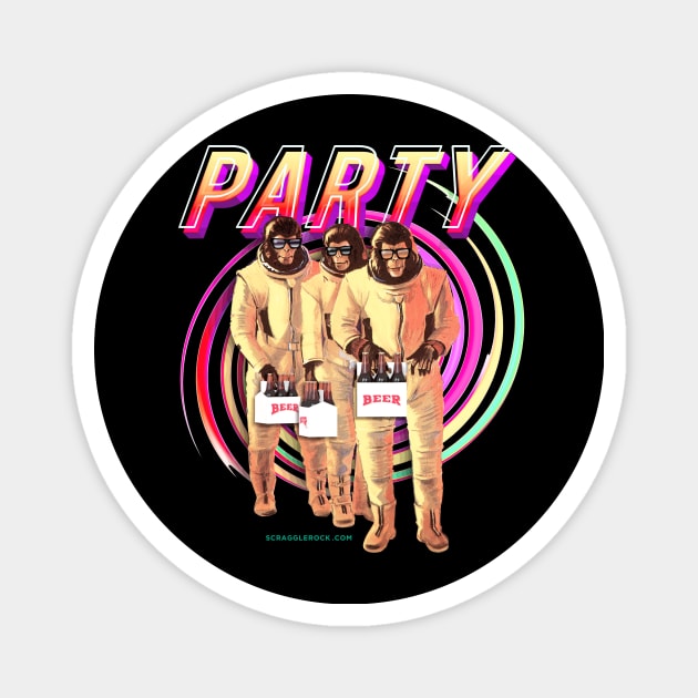 Party of the Apes Magnet by scragglerock